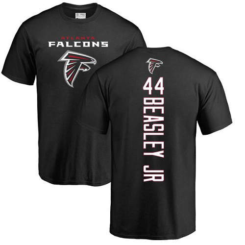 Atlanta Falcons Men Black Vic Beasley Backer NFL Football #44 T Shirt->atlanta falcons->NFL Jersey